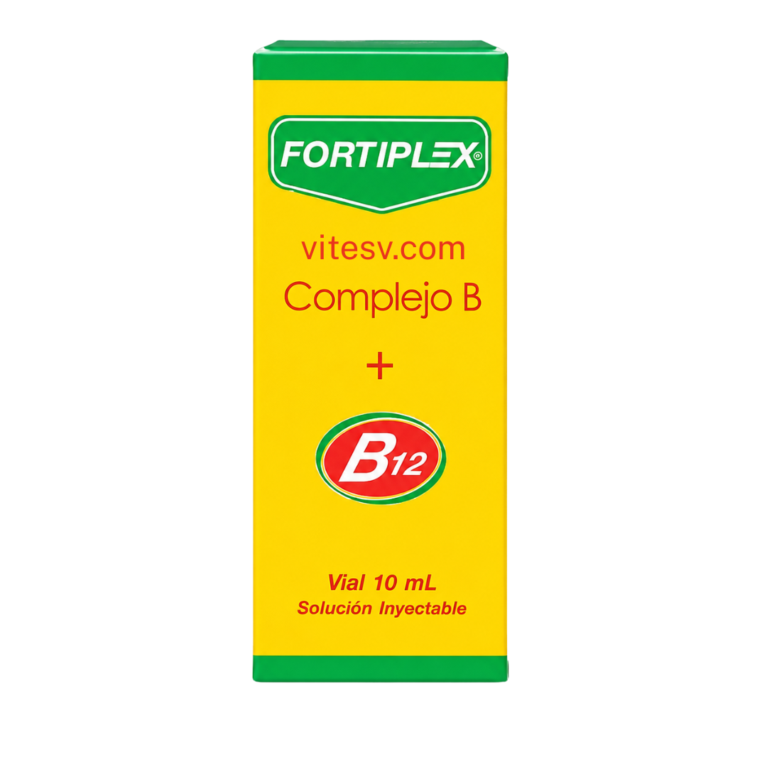 Fortiplex Vial 10ml - Paquete de 3 Inyecciones de Vitaminas B