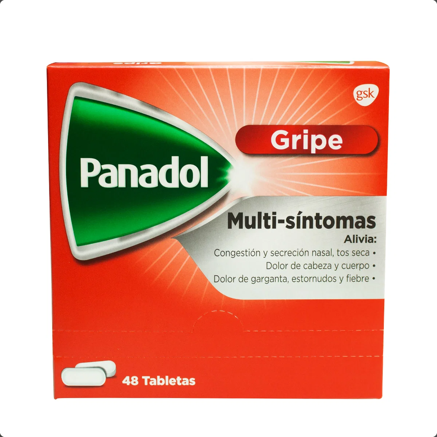 Panadol Multisíntomas Gripe - 24 Sobres de 2 Tabletas