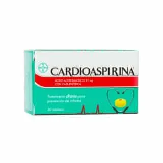 CARDIOASPIRINA 81MG 30 Tabletas