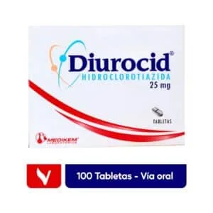 DIUROCID 25 mg 100 Tabletas - Imagen 2