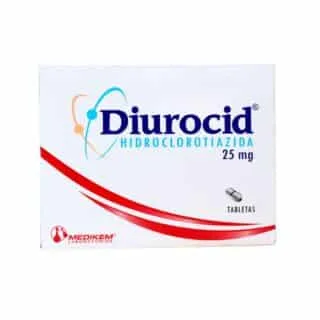 DIUROCID 25 mg 100 Tabletas