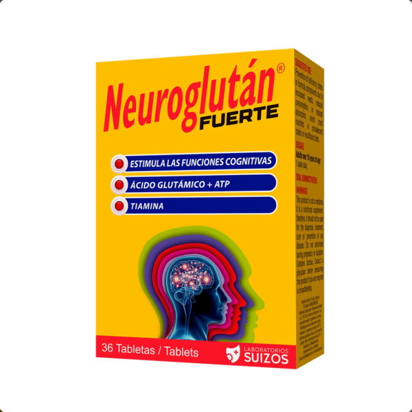 Neuroglutan Fuerte - 36 Tabletas para la Salud Mental