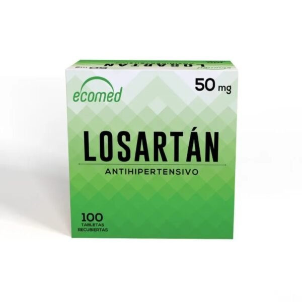 LOSARTAN ECOMED 50mg 100 Tabletas
