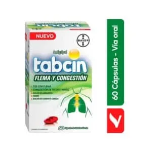 TABCIN FLEMA Y CONGESTION 60 Gel Caps - Imagen 2