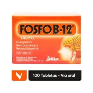 FOSFO B-12 100 Tabletas - Imagen 2