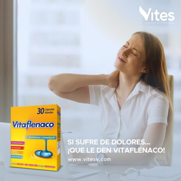 Vitaflenaco: Cápsulas de gelatina blanda