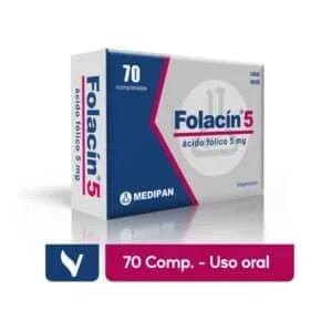 FOLACIN 5mg 70 Comprimidos - Imagen 2