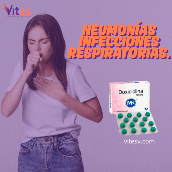 Doxiciclina Mk 100 mg – Caja x 15 tabletas | Tratamiento eficaz para infecciones bacterianas