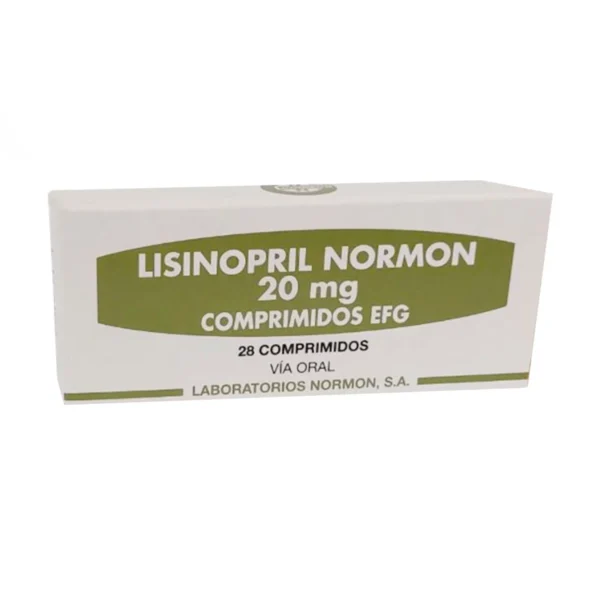 Lisinopril Normon 20mg (Caja de 28 Comprimidos)