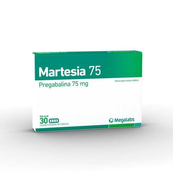 MARTESIA Pregabalina 75mg - 30 Comprimidos Divididos