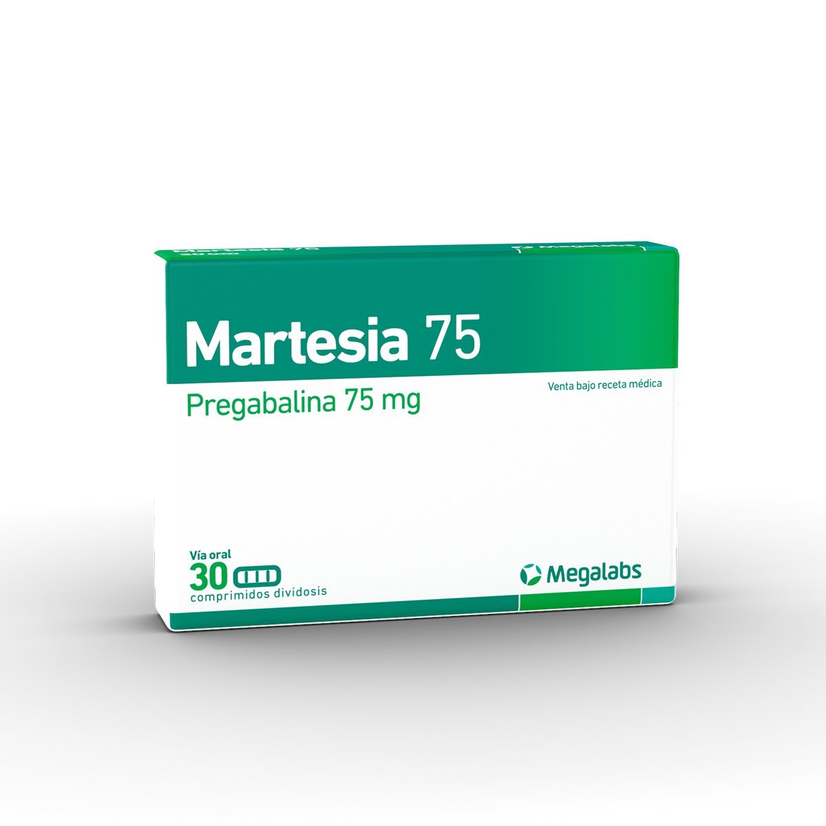 MARTESIA Pregabalina 75mg - 30 Comprimidos Divididos