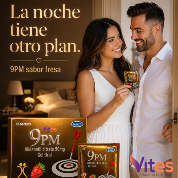 9PM Gel Oral con Sildenafil Citrato 50 mg – 10 Sobres