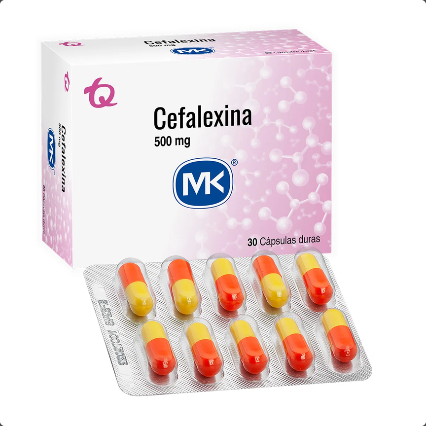 Cefalexina Mk 500Mg 30 Capsulas